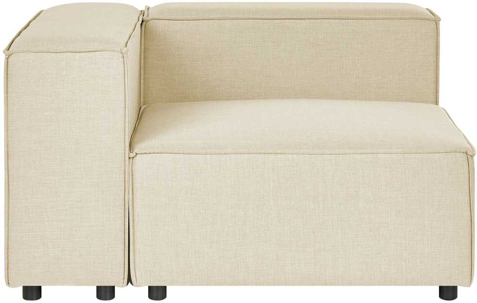 Sofa Beliani Kampinis modulis APRICA smėlio spalvos sintetinis linas