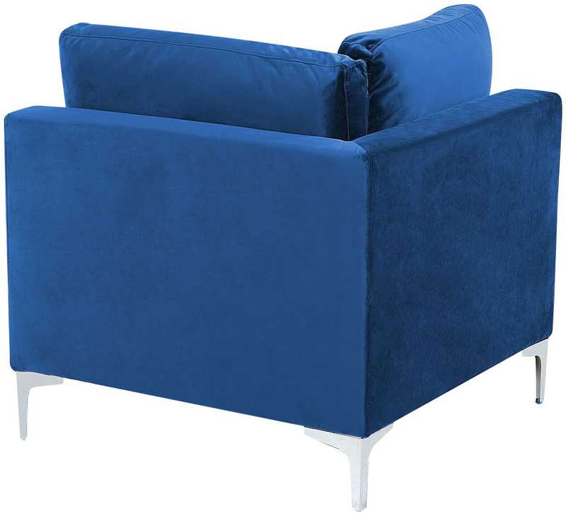 Sofa Beliani Kampinis modulis EVJA tamsiai mėlynas veliūras