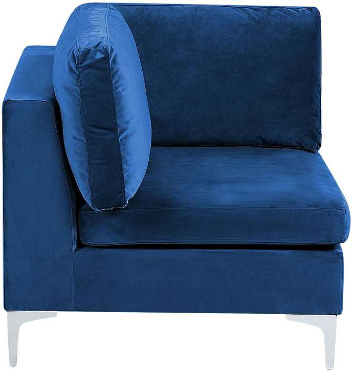 Sofa Beliani Kampinis modulis EVJA tamsiai mėlynas veliūras