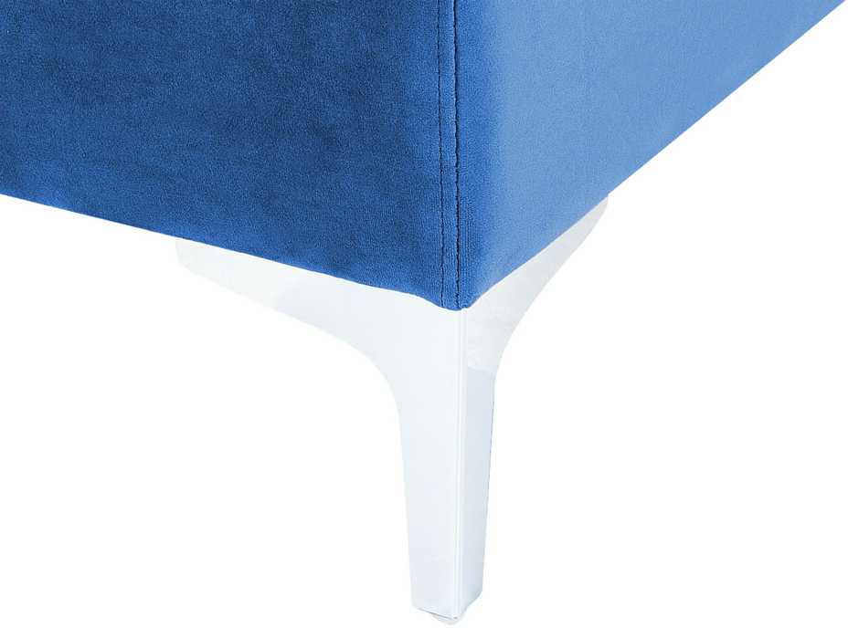 Sofa Beliani Kampinis modulis EVJA tamsiai mėlynas veliūras