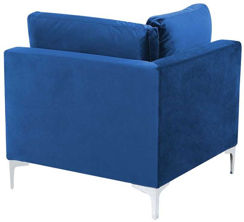 Sofa Beliani Kampinis modulis EVJA tamsiai mėlynas veliūras