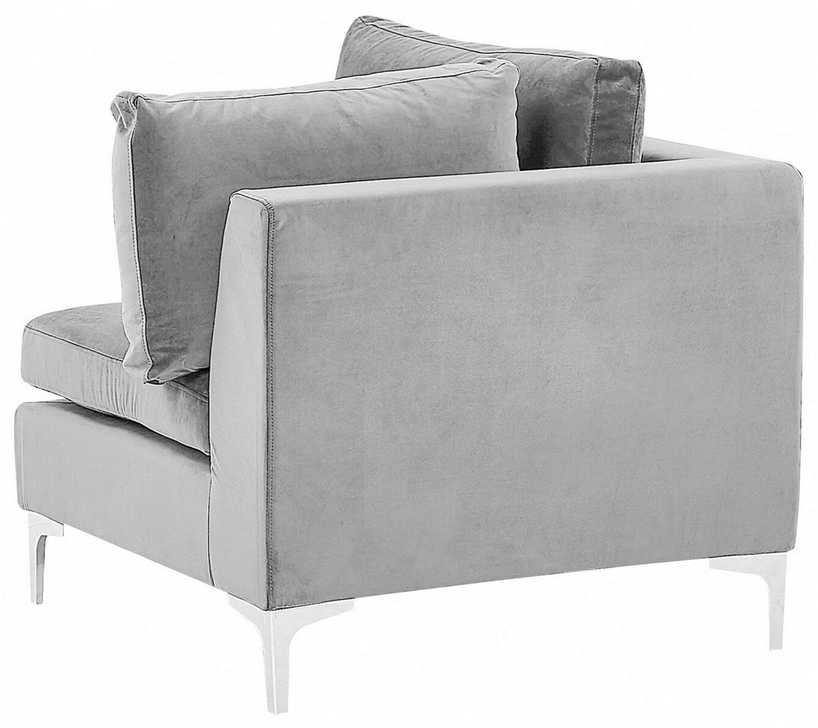 Sofa Beliani Kampinis modulis EVJA, pilkas veliūras