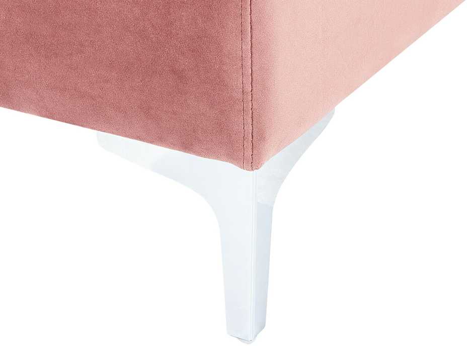 Sofa Beliani Kampinis modulis EVJA, rožinis veliūras