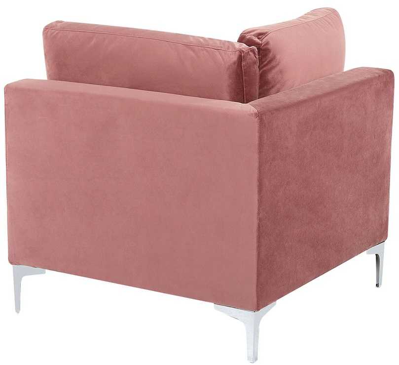 Sofa Beliani Kampinis modulis EVJA, rožinis veliūras