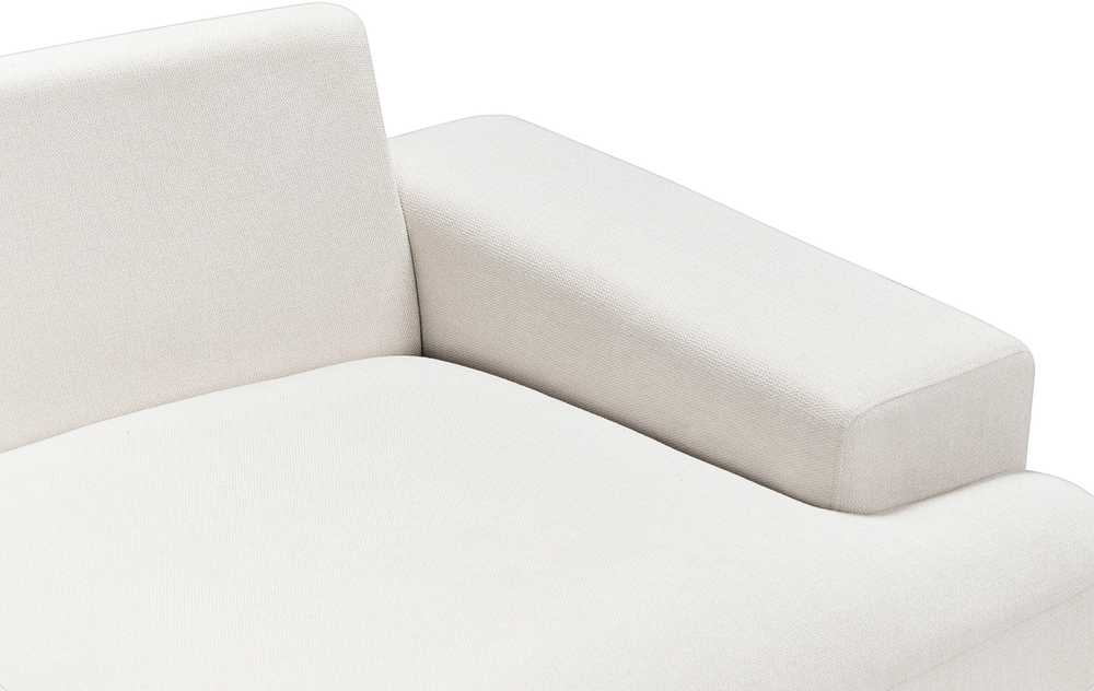 Beliani Kampinė sofa 4 asmenims MARIFERD šviesiai smėlio spalvos kairinė