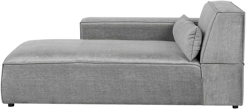 Beliani Modulinė 3 vietų kampinė sofa „HELLNAR“, dešininė, pilka