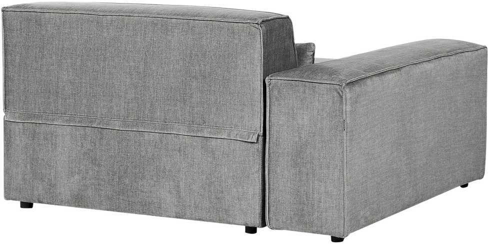Beliani Modulinė 3 vietų kampinė sofa „HELLNAR“, dešininė, pilka