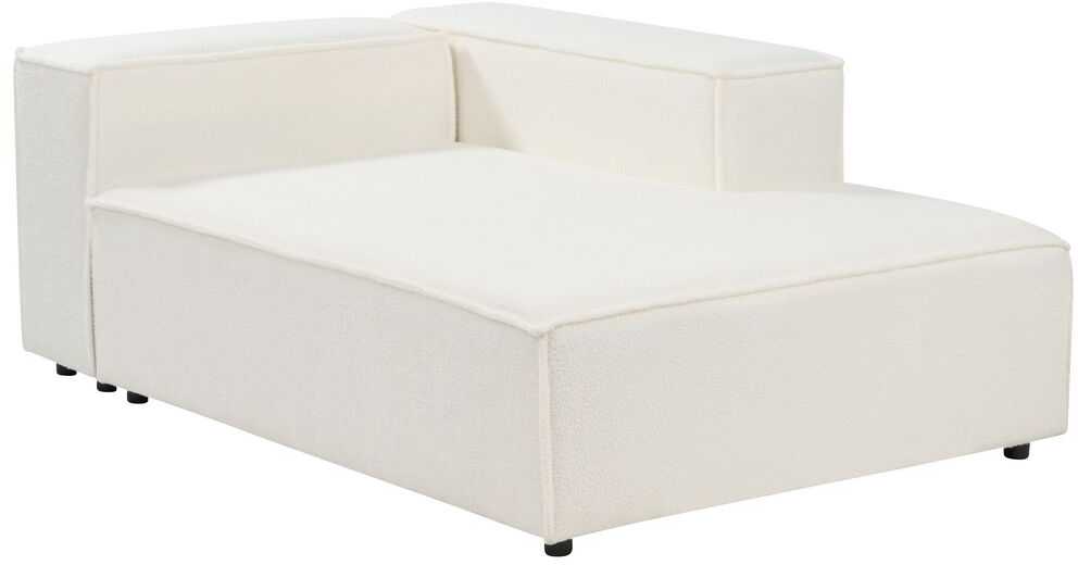 Beliani 4 vietų modulinė kampinė sofa ARDAL Boucle, balkšva, kairinė