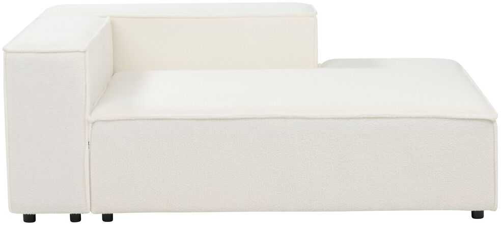 Beliani 4 vietų modulinė kampinė sofa ARDAL Boucle, balkšva, kairinė