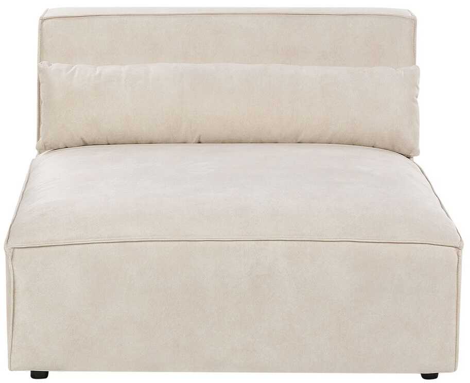 Beliani Modulinė kampinė sofa 4 asmenims HELLNAR, veliūras, šviesiai smėlio spalvos, kairinė
