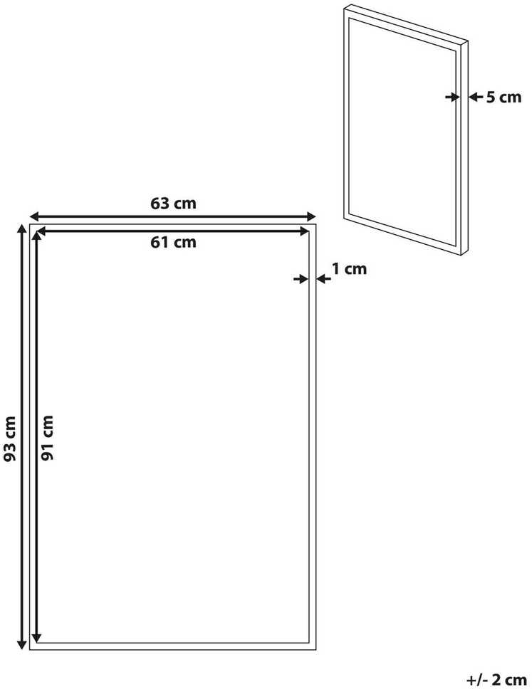 Beliani Drobė BITETTO Moteriškas motyvas 63 x 99 cm spalvotas