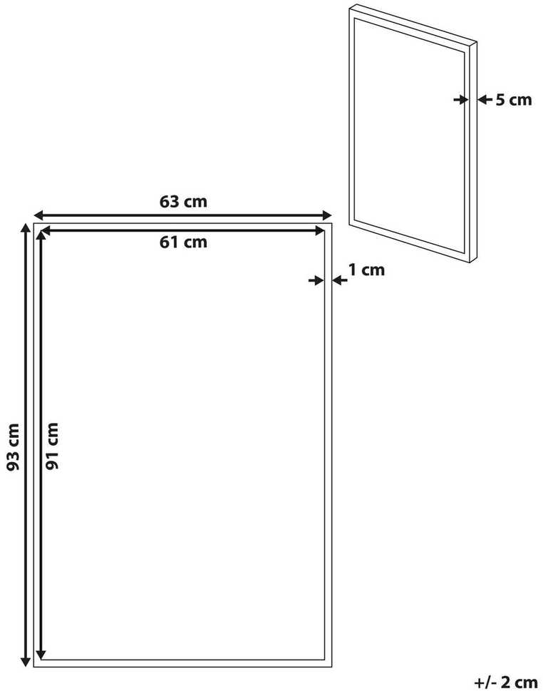 Beliani Drobės paveikslas CAMPLI su gyvūnų motyvu 63 x 99 cm pilkas