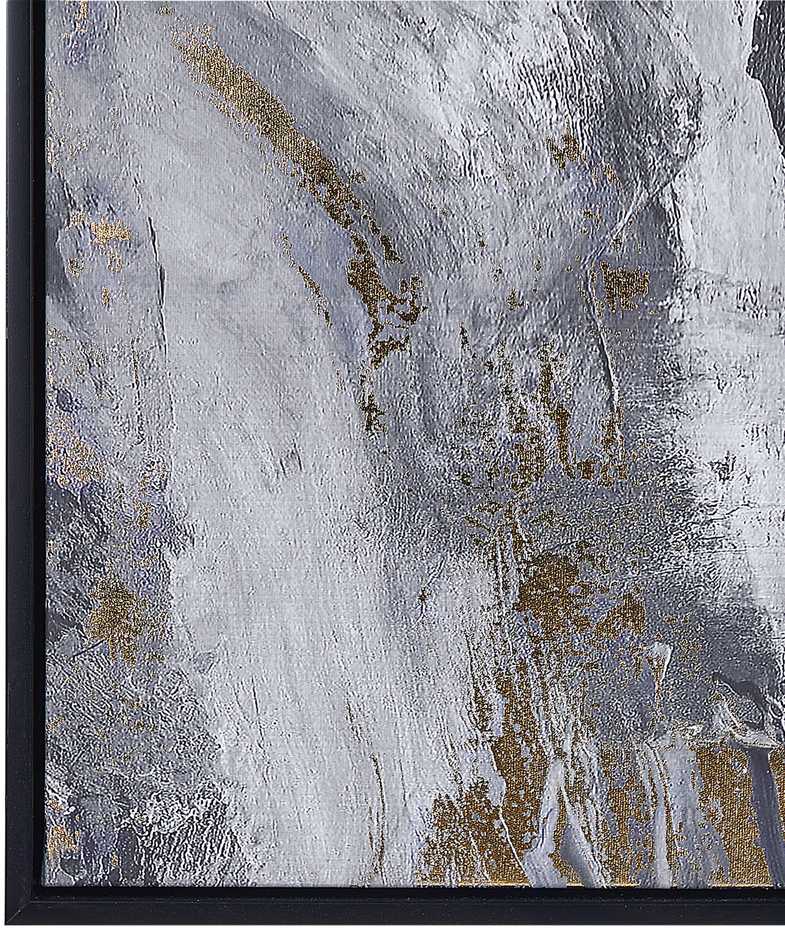 Beliani Paveikslas ant drobės JESI, 83 × 103 cm, abstraktus motyvas, pilkas