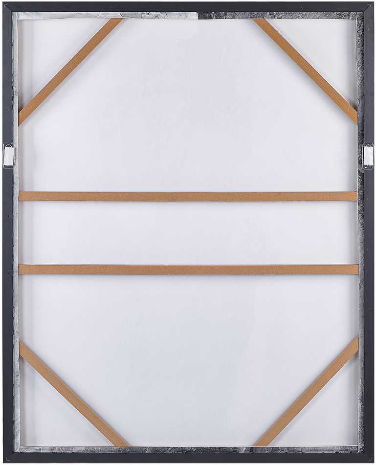 Beliani Paveikslas ant drobės JESI, 83 × 103 cm, abstraktus motyvas, pilkas