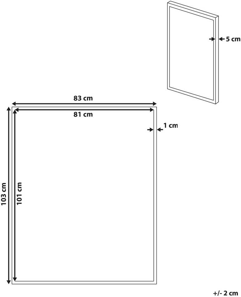 Beliani Drobė PULSANO Abstrakcinis motyvas 83 x 103 cm Spalvotas