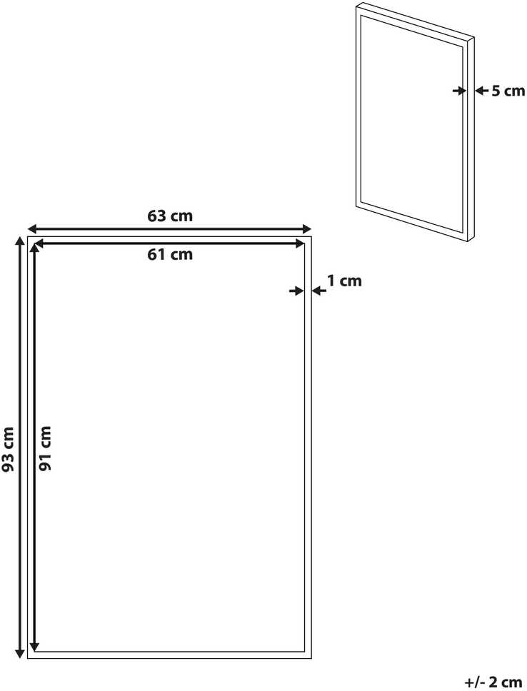 Beliani Drobė STATTE Abstraktaus dizaino 63 x 93 cm juoda