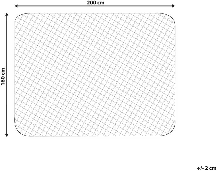 Beliani Medvilninio čiužinio apsauga 160 x 200 cm PUMORI