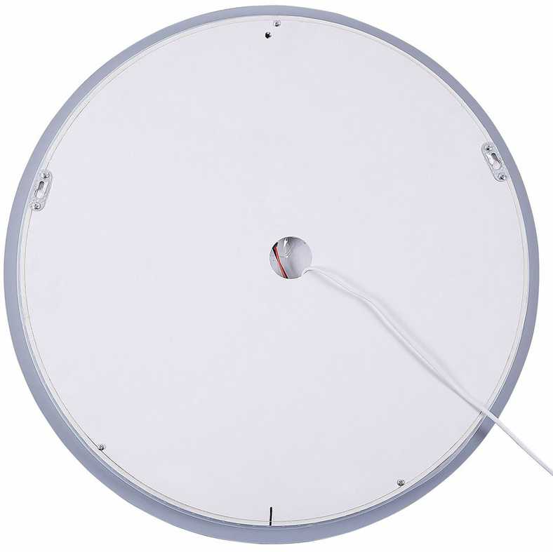 Beliani LED vonios veidrodis CALLAC 60 cm 60 cm sidabrinės spalvos