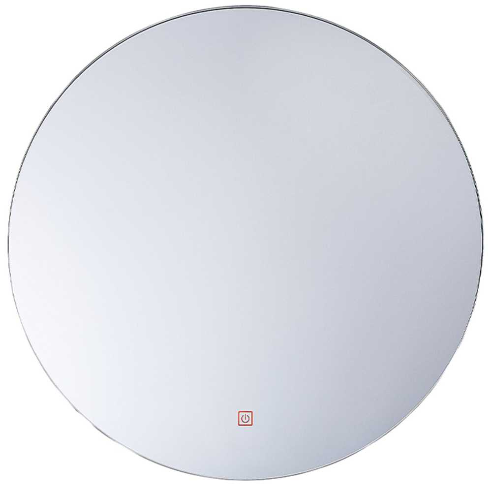 Beliani LED vonios veidrodis CALLAC 60 cm 60 cm sidabrinės spalvos
