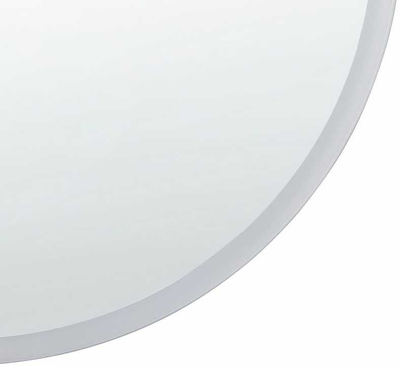 Beliani Vonios veidrodis LED DEAUVILLE 79 cm 79 cm sidabrinis