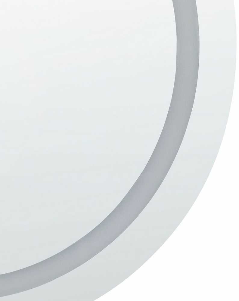 Beliani Voninis veidrodis LED COURSEULLES 79 cm 79 cm sidabrinis