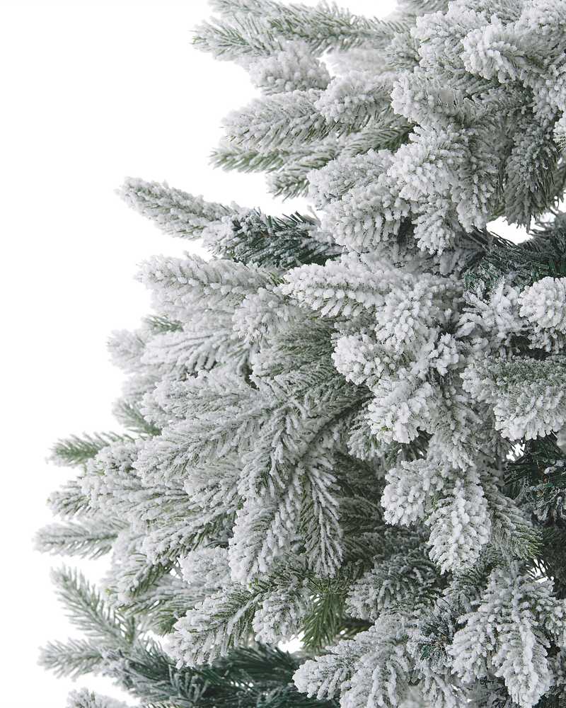 Beliani Apsnigta dirbtinė kalėdinė eglutė FORAKER 120 cm balta