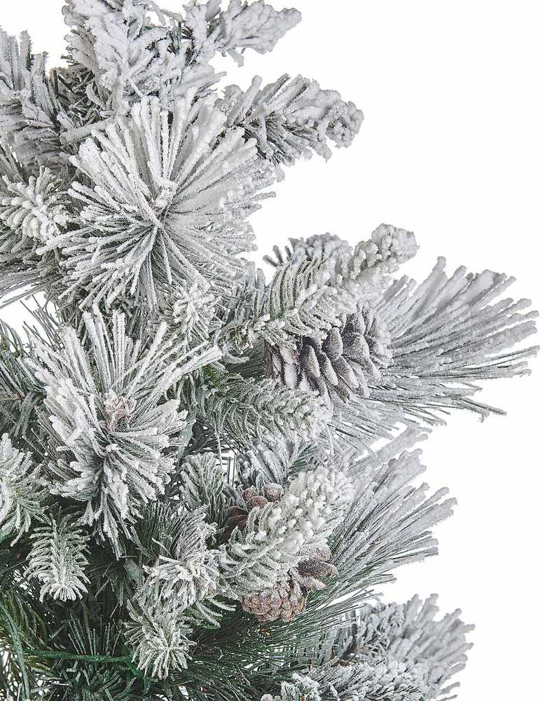 Beliani Apšarmajusi dirbtinė LED Kalėdų eglutė MALIGNE 90 cm balta