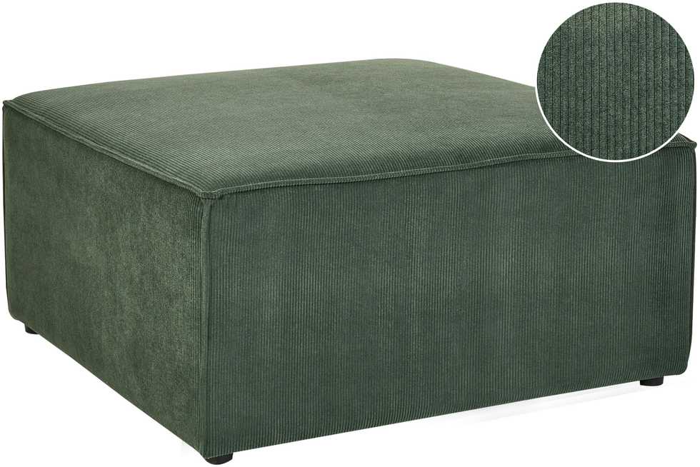 Beliani Otomana LEMVIG, žalias velvetas