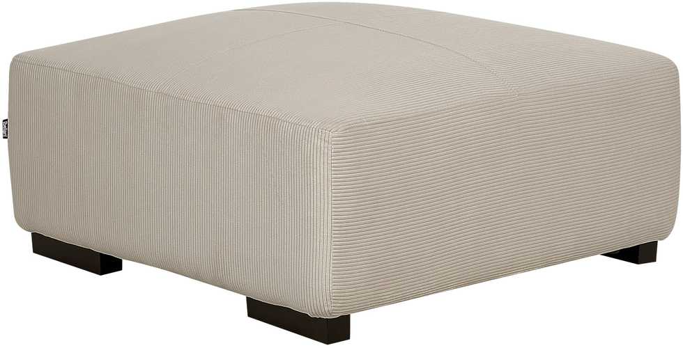 Beliani Otomana LUNGO velveting smėlio spalvos