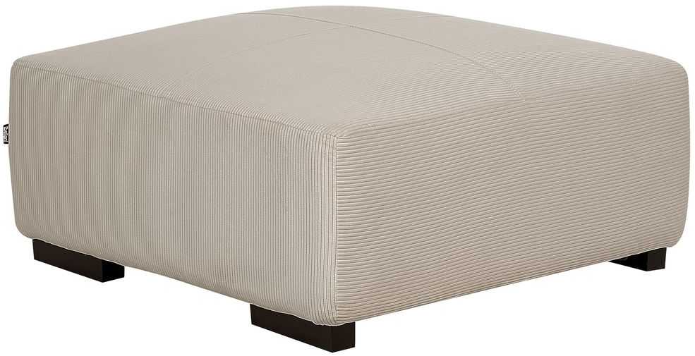Beliani Otomana LUNGO velveting smėlio spalvos