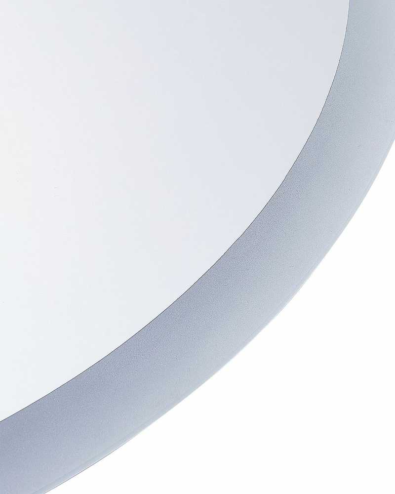 Beliani Vonios veidrodis su LED apšvietimu VIRIAT 60 cm 80 cm Sidabrinis