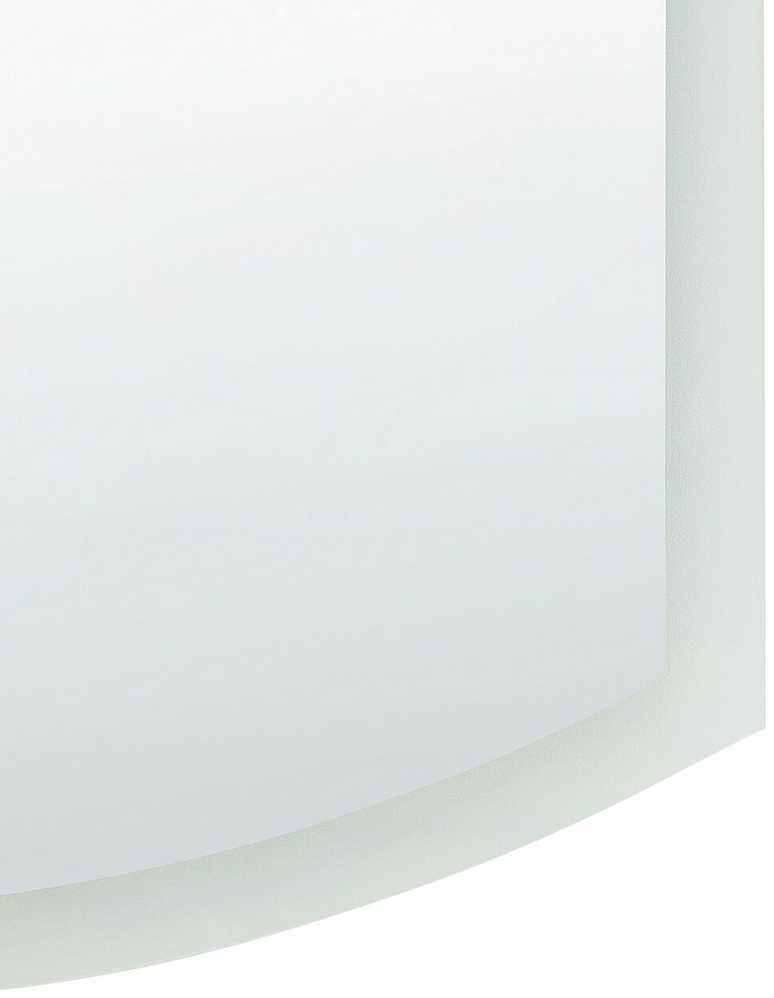 Beliani Vonios veidrodis su LED apšvietimu BEZIERS 60 cm 78 cm sidabrinės spalvos