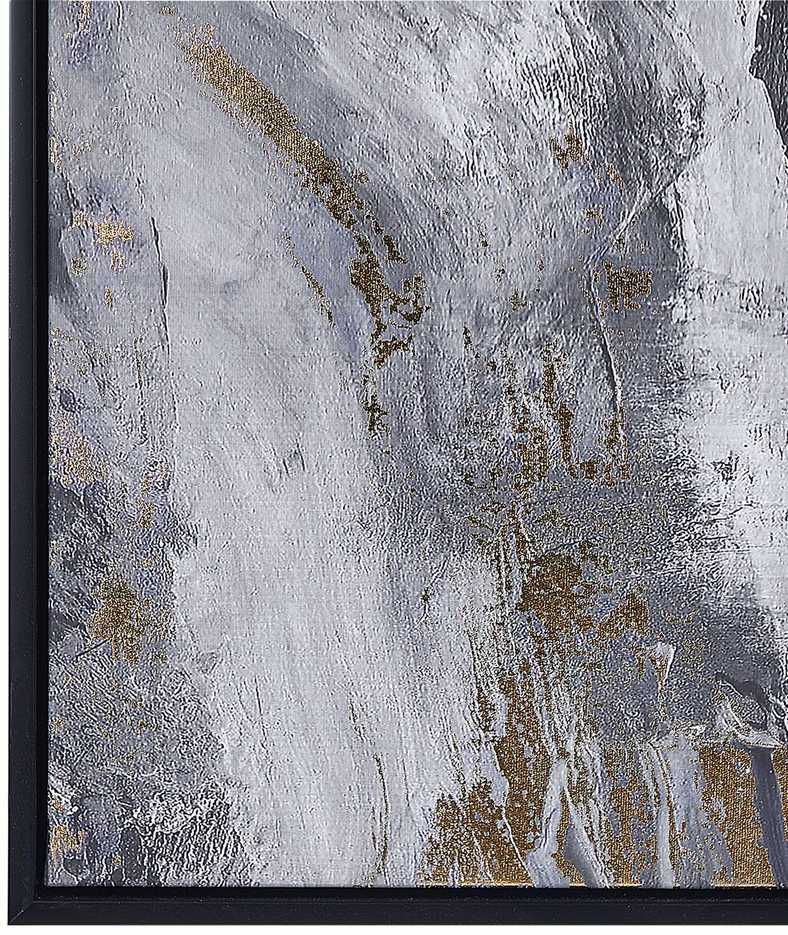 Beliani Paveikslas ant drobės JESI, 83 × 103 cm, abstraktus motyvas, pilkas