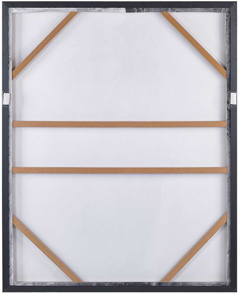 Beliani Paveikslas ant drobės JESI, 83 × 103 cm, abstraktus motyvas, pilkas