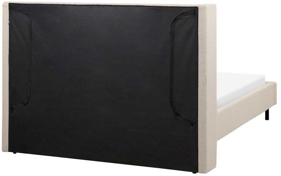 Beliani Lova Boucle VILLETTE 140 x 200 cm Smėlio spalvos