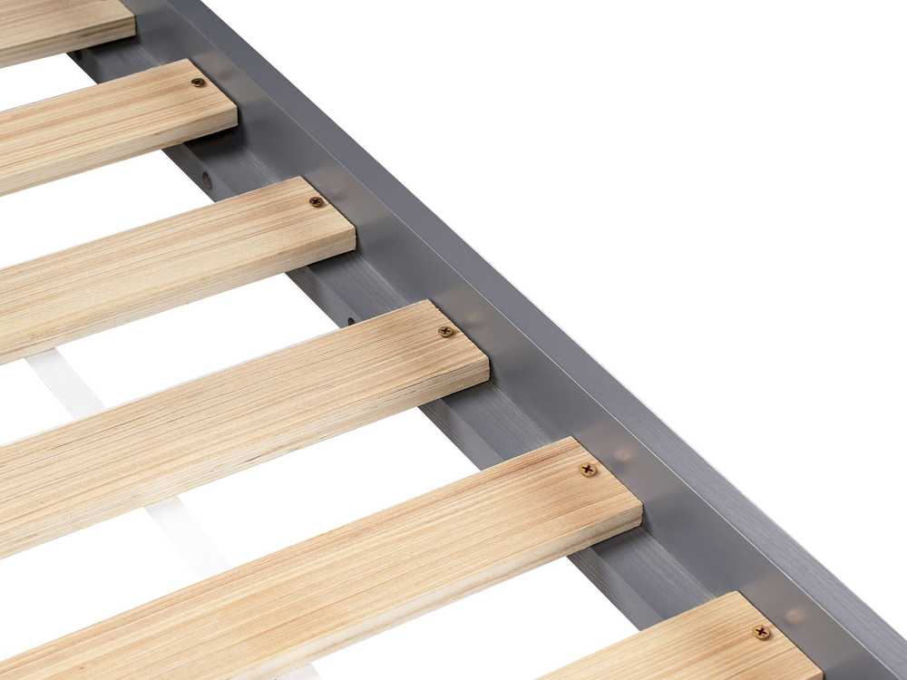 Beliani Vaikiška lova Tipi medis pušis DEVAY 90 x 200 cm Pilka