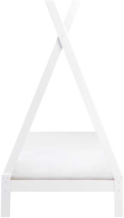 Beliani Vaikiška lova Tipi medinė pušies DEVAY 90 x 200 cm balta