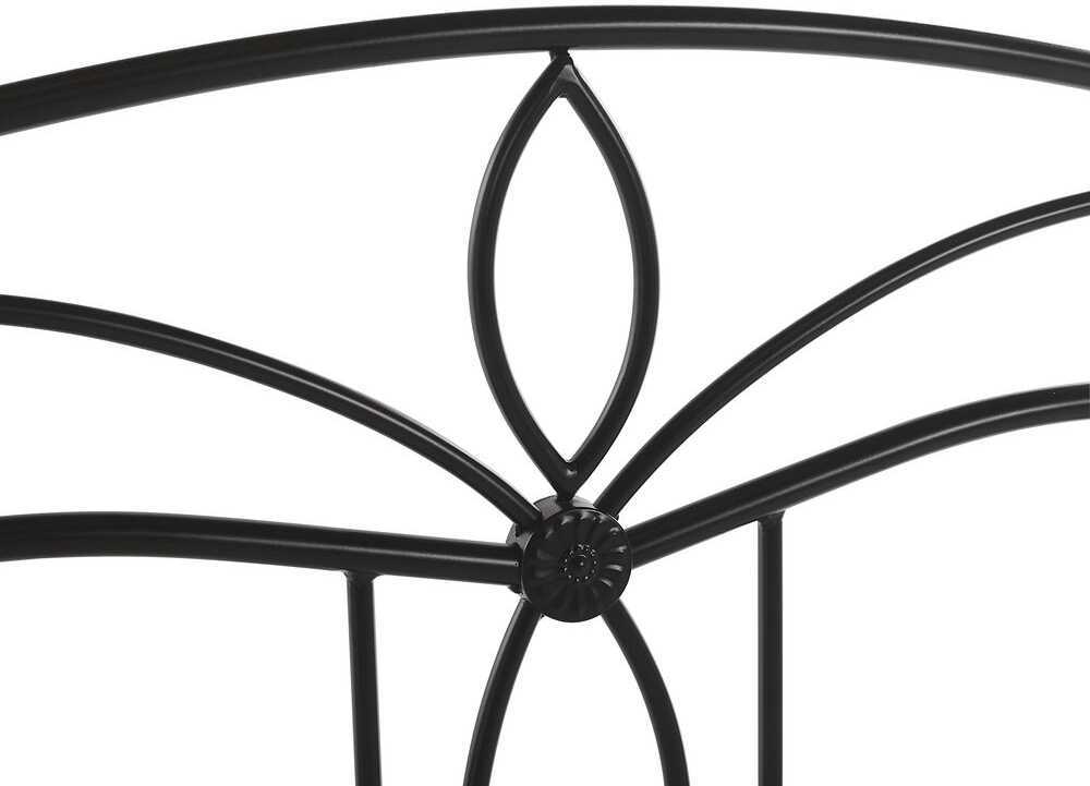 Beliani Metalinė lova ANTLIA 140 x 200 cm, juoda