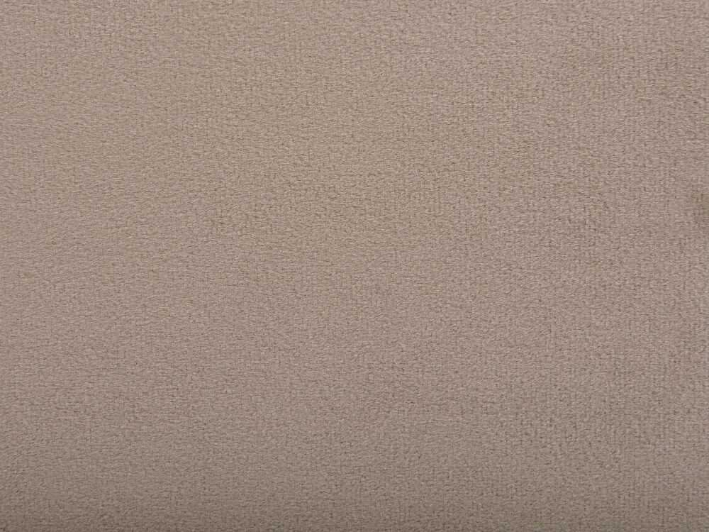 Beliani Velvetinė lova AMBILLOU 140 x 200 cm smėlio spalvos