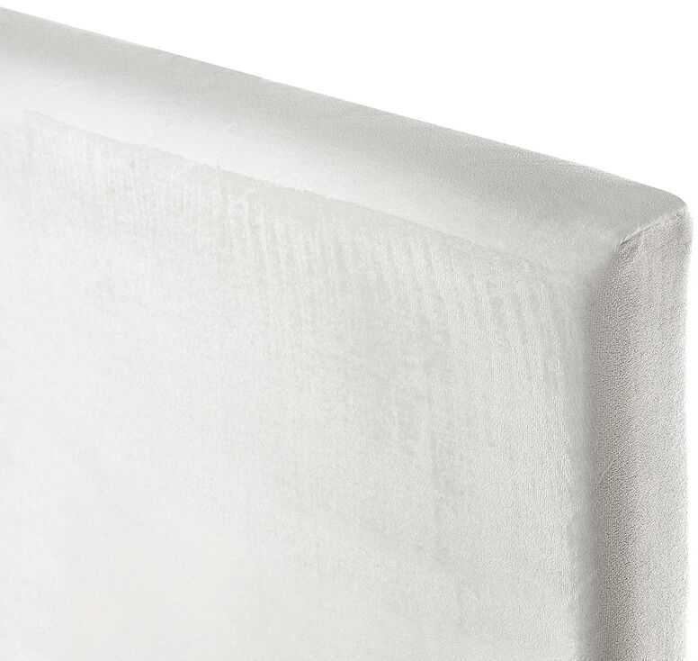 Beliani Velvetinė lova FITOU 160 x 200 cm balta