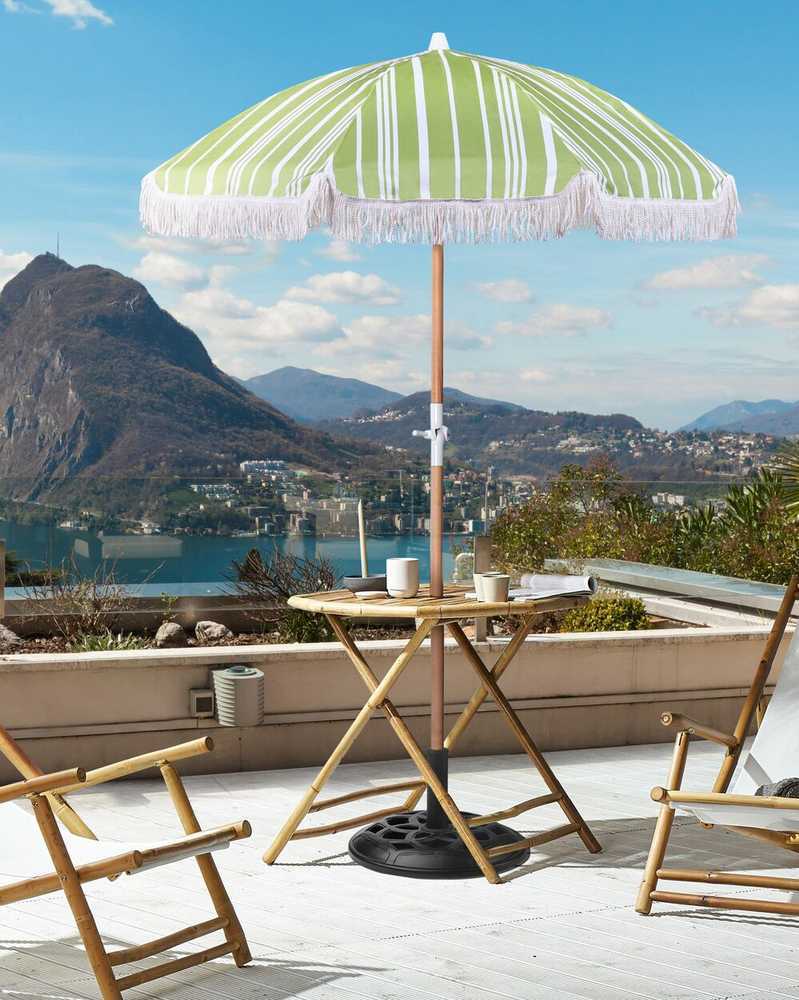 Beliani Sodo skėtis 150 cm MONDELLO žalias