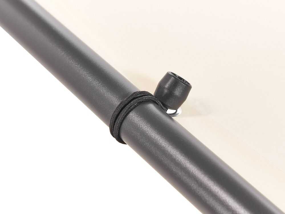 Beliani Sodo paviljonas VIMINO metalinis 282 cm 294 cm smėlio spalvos
