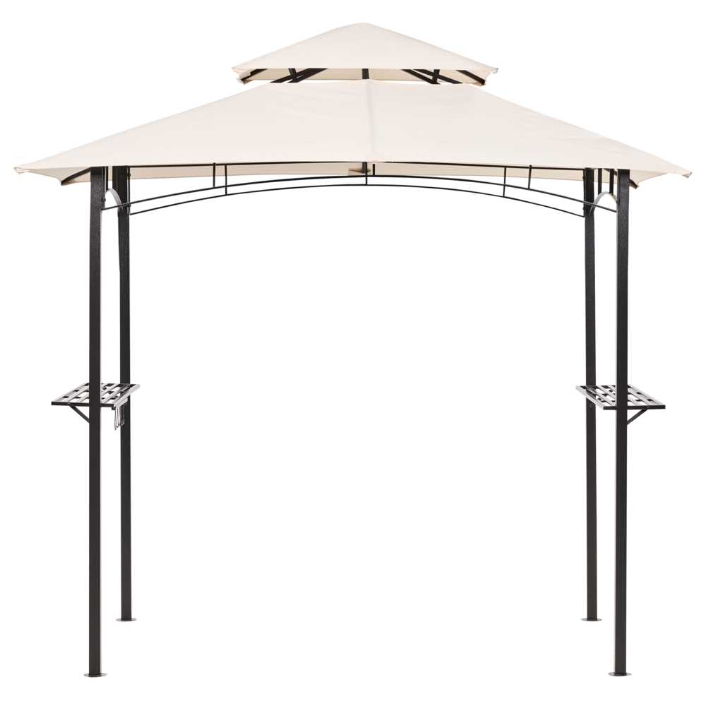 Beliani Sodo paviljonas NARO Metal 240 cm 148 cm smėlio spalvos