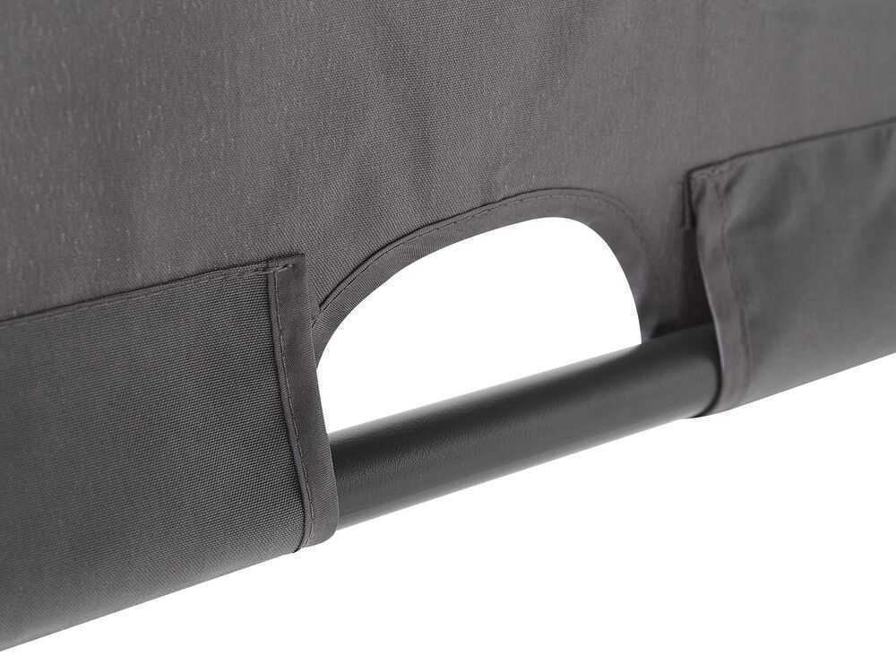 Beliani Sodo pavėsinė su LED apšvietimu PARGA metalinė 310 cm x 310 cm tamsiai pilka