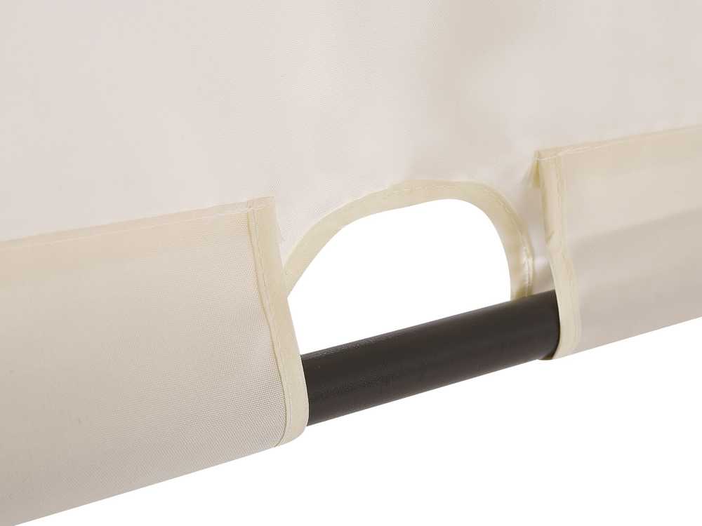 Beliani Sodo pavėsinė LED PARGA metalinė 310 cm x 310 cm smėlio spalvos