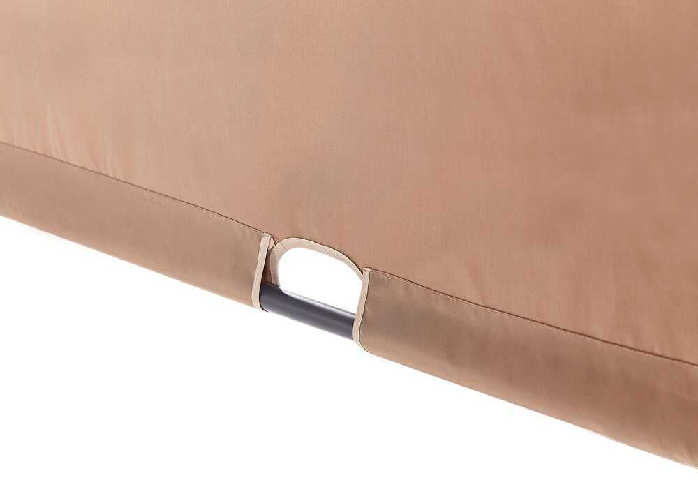 Beliani Sodo pavėsinė su LED apšvietimu PARGA metalinė 310 cm x 310 cm ruda
