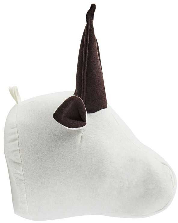 Beliani Vaikiška sieninė dekoracija Byk GEOFFREY medvilnė 24 cm balta