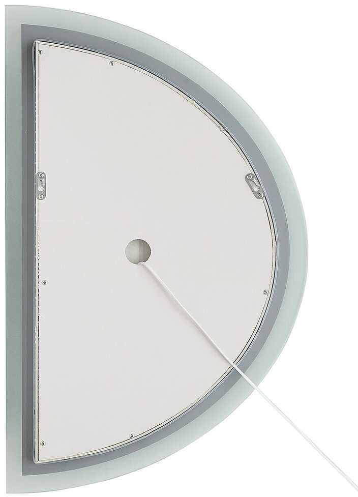 Beliani Vonios veidrodis su LED apšvietimu BEZONS 49 cm 80 cm, sidabrinis