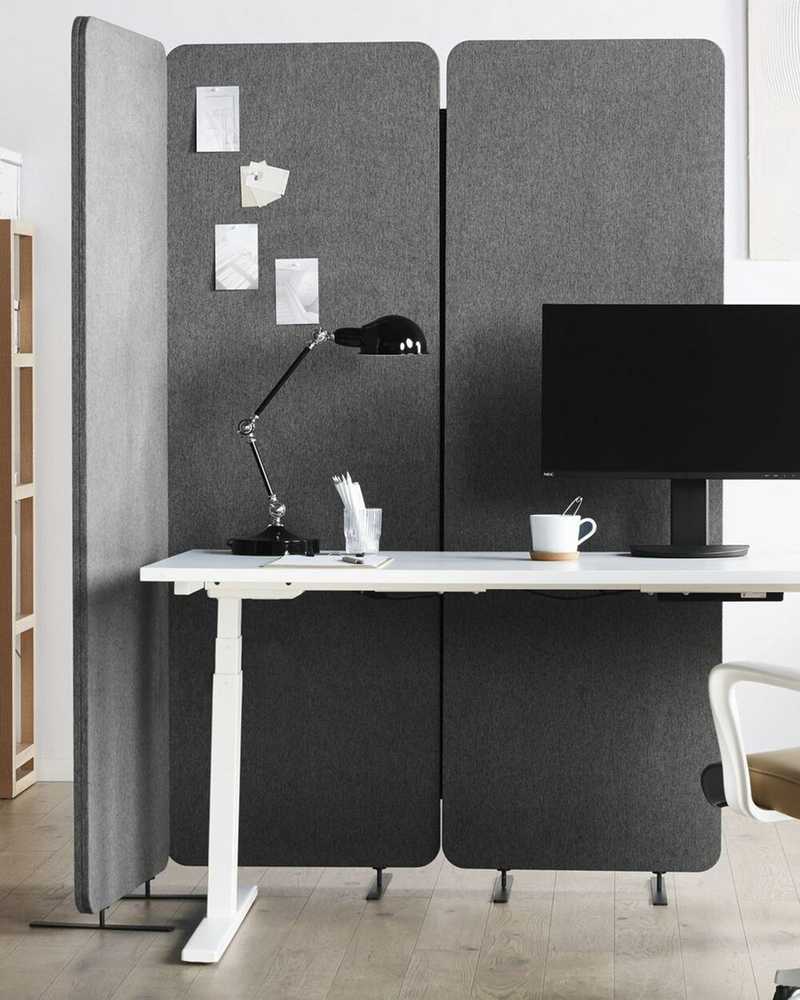 Beliani Pertvara STANDI 184 x 184 cm Pilka