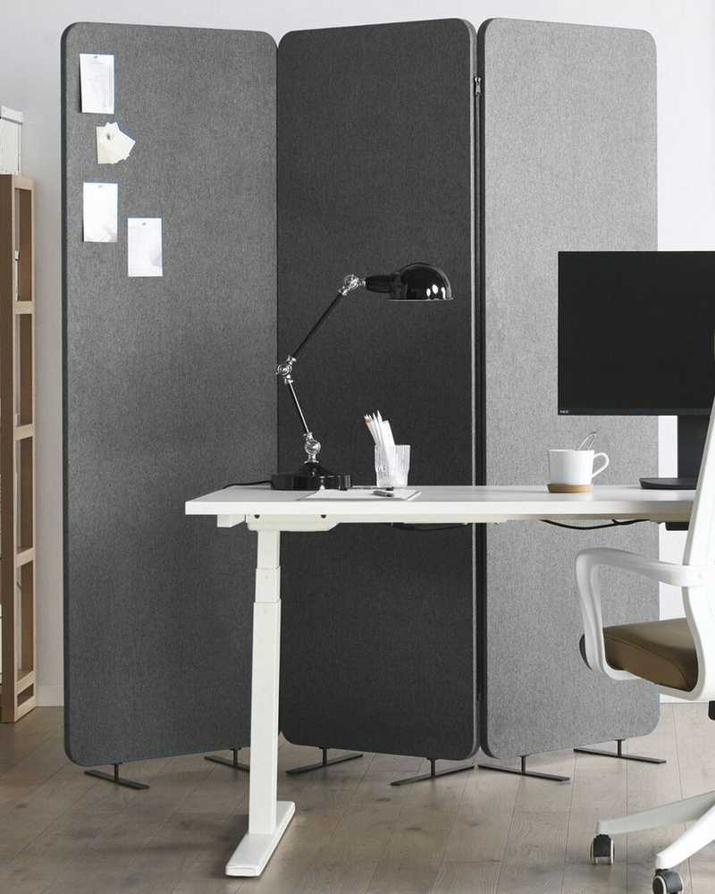 Beliani Pertvara STANDI 184 x 184 cm Pilka